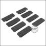 Begadi Rail Cover Set "Type 1", flach, für M-LOK, 8 Stück -schwarz-