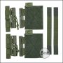 Begadi Plattenträger Erweiterung  "Quick Release", Set mit 2 Schnellverschlüssen und Zubehör, olive 
