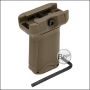 Begadi "BSG" Front Griff für Picatinny Rails, kurze Version (Nylon Fiber) -TAN-