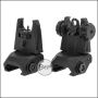 Begadi Picatinny Rear & Front Sight Bundle "Low Profile", aus nylonverstärktem Polymer - schwarz