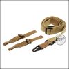 Begadi 3-point sling, multifunctional, with 2 adapters - TAN