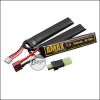 Begadi "AMAX Superio" LiPo Akku 11,1V 1500mAh 30/60C+ "Compact Triple Stick" mit Dean & Adapter auf Mini TAM -goldfarben-