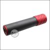 Begadi DSL2 Carbon Optics Silencer, with AK (24mm) thread, 150mm version -red-