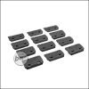 Begadi Keymod Rail Cover Set, 12 pieces -black-