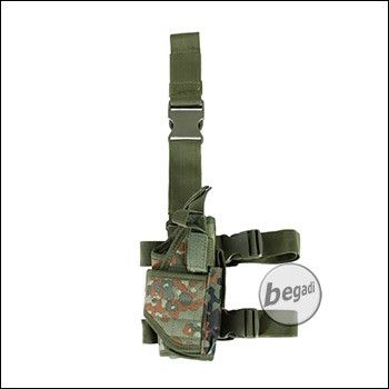 PHX Beinholster / Oberschenkel Pistolen Holster, voll verstellbar - flecktarn
