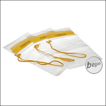 Fibega Zip - Taschen für Ausrüstung, Elektronik und BBs, mit wasserdichtem Verschluss, 3 Stück