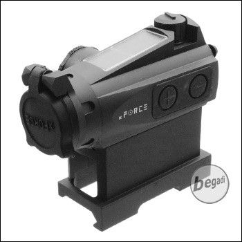 xFORCE XR003 / XTSP Solar Power Red Dot mit 2 Montagen (Shock-Proof) -schwarz-