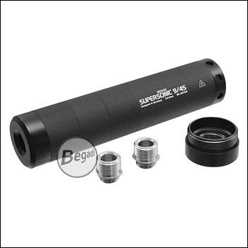 Begadi Supersonic 9/45 Modular Silencer aus Aluminium - 14mm CCW, 16mm CW, 12mm CCW, 11mm CCW