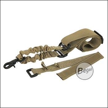 Begadi 1-Punkt Rifle Sling, multi, mit Adapter "GEN 2" - TAN