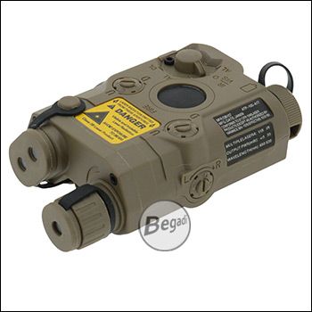 Begadi PEQ-15 Akkubox / Batteriebox (mit Stauraum für bis zu 1500mAh Akkus) -TAN / FDE-