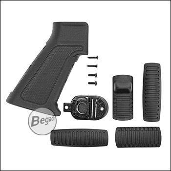 Begadi M4 / M16 Advanced Multi Grip aus nylonverstärktem Polymer, mit 4 wechselbaren Kunststoffpolstern