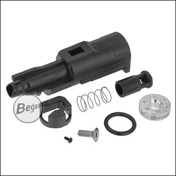 KJW KP-13 "Pro" Nozzle Set aus faserverstärktem Nylon Kunststoff - inkl. verbautem Inner Valve und CNC Alu Pistonhead
