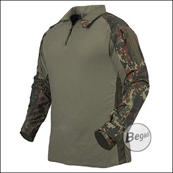 BE-X FronTier One Einsatzfeldhemd / Combat Shirt "UBACS" - flecktarn (65% Baumwolle CVC) - Gr. XXL
