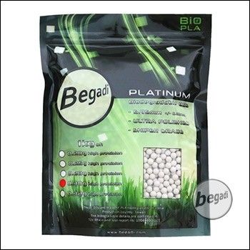 3.300 BEGADI Platinum Grade Bio 6mm Airsoft BBs, mehrfach poliert & speziell gehärtet, 0,30g -hell-
