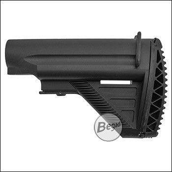 E&C Retractable Stock für SMR17 & SMR28 Serie, breite Version -schwarz-