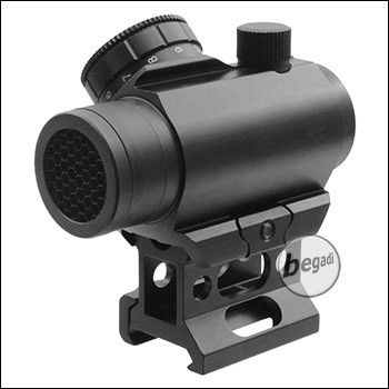 Begadi M1 Red Dot Sight inkl. Low + High Mount & Killflash (Shock-Proof)