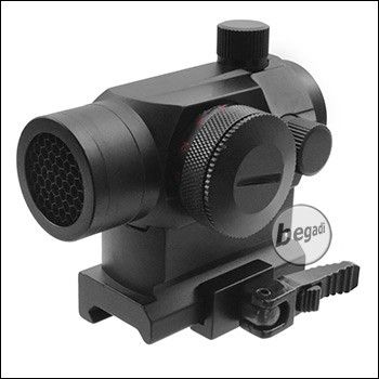 Begadi M1 QD Red Dot Sight (rot + grün) inkl. Low + High Mount & Killflash (Shock-Proof)