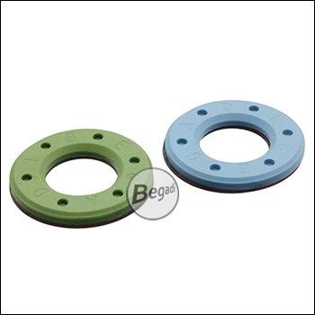 Begadi PRO Sorbo Pad Set für (S)AEGs "REGULAR" (50° grün + 60° blau) - 23,8 x 2,5mm