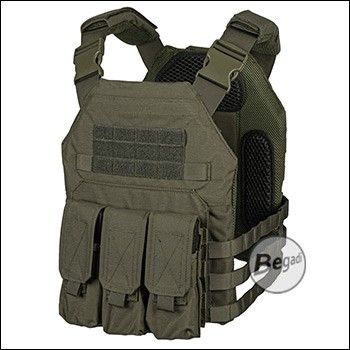 Begadi Plattenträger "UNIVERSAL" (Set inklusive SAPI Dummys), olive - Größe XL