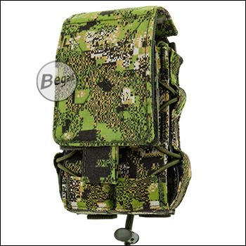 Begadi Universal Magazintasche, standard "Assaultrifle", voll einstellbar, mit 2 abnehmbaren Deckeln, Pencott Greenzone