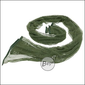 Begadi Sniper Netzschal "Commando", 175 cm × 85 cm (100% Baumwolle) - olive