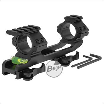 Begadi Skeleton LPVO / Short Dot / Zielfernrohr Montage für 25.4mm / 30mm Mittelrohr, mit Wasserwaage & Picatinny Top Rails