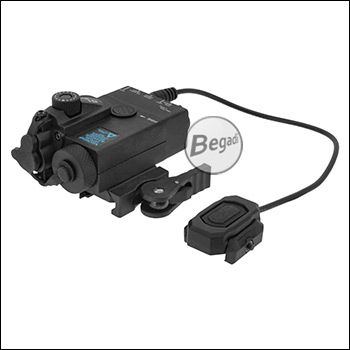Dummy Laser Box (Laser – Licht Attrappe) "DBAL Mini", aus ABS - mit Deko Kabelschalter
