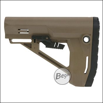 Begadi Lightweight Universal M4 Schaft "Viking", aus nylonverstärktem Polymer - TAN