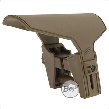 Verstellbare Wangenauflage für Begadi Universal M4 Schaft "Berserk", aus nylonverstärktem Polymer - TAN
