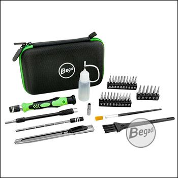 Begadi Werkzeugset / Tool Set aus CRV Stahl, für Airsoft optimiert zusammengestellt, vielfältig einsetzbar