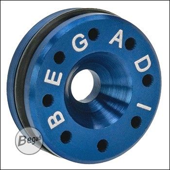Begadi CNC Alu Pistonhead mit Ventilation für GBB Kurzwaffen (13.7mm Version) -blau-