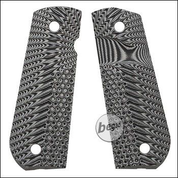 Begadi G10 Griffschalen Set für KJW / WE / Army / Marui 1911 Serie -grau / ronin (abgerundet)-