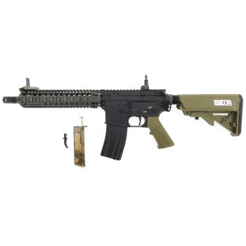 E&C M4 "MK18 MOD"- S-AEG mit Begadi CORE EFCS / Mosfet & PRO HopUp, mit MAXX Model Speedtrigger -bicolor- (frei ab 18 J.)