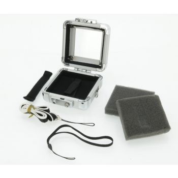 Kleines Alucase / Mini Alukoffer mit Plexiglas Scheibe und viel Zubehör (81,5mm x 81,5mm x 42,5mm)