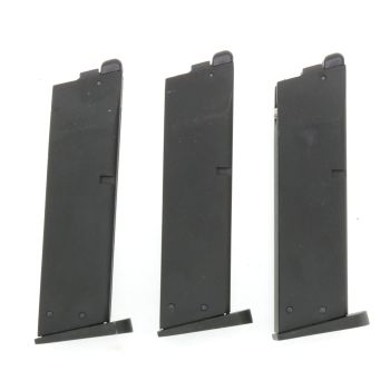3x Magazin für KJW M9 Serie, 25 BBs - GAS Version - für Bastler