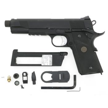 KJW KP-07 "PRO" GBB, CO2 Version, mit Begadi Stainless Efficiency Ventil, CNC Alu Pistonhead, Koffer & Maintenance Kit -schwarz- (frei ab 18 J.)