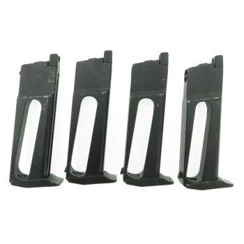 4x KWC MKV PMM CO2 BlowBack Magazin 20 Schuss Standard-Type, schwarz (für Bastler)