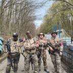 Osterspiel einer Team Zero Abteilung beim 0.5 joule Spieltag auf dem grossen oberen Feld von Area-M. Eine späte Saisoneröffnung.  Wetter war super. 