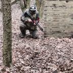 Osterspiel einer Team Zero Abteilung beim 0.5 joule Spieltag auf dem grossen oberen Feld von Area-M. Eine späte Saisoneröffnung.  Wetter war super. 