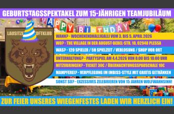 Geburtstagsspektakel zum 15-Jährigen