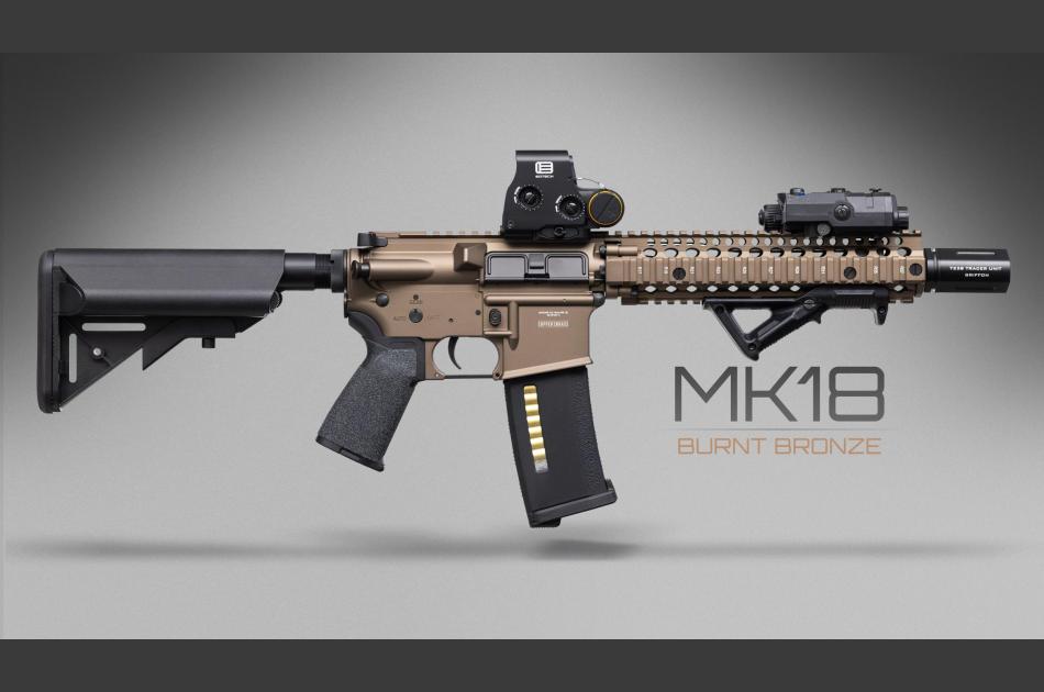 Daniel Defense MK18 Burnt Bronze Build Wallpaper 2