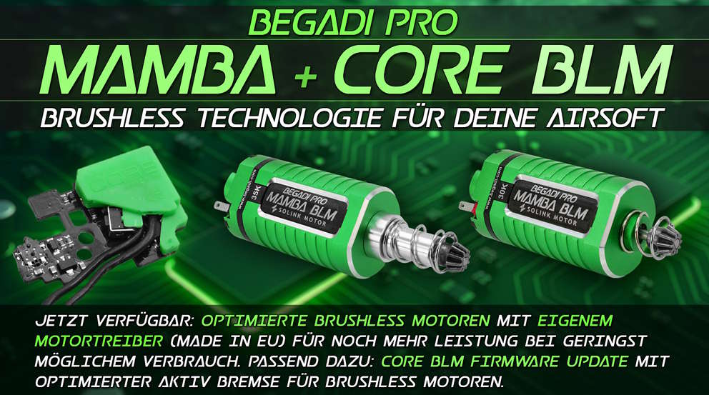 BEGADI BRUSHLESS AIRSOFT MOTOREN