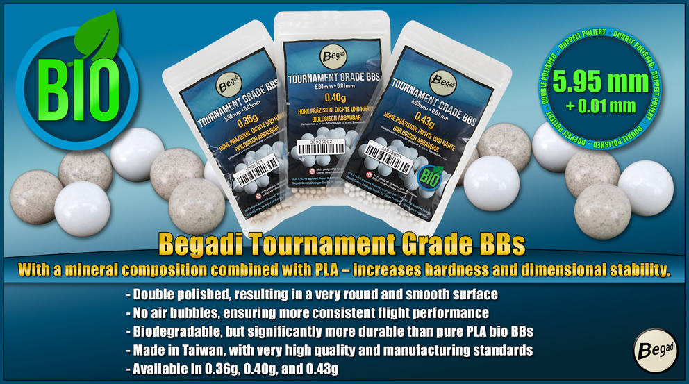 BEGADI TOURNAMENT GRADE BIO BBs