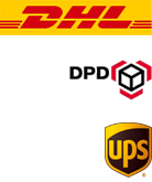 Lieferung mit DHL und DPD